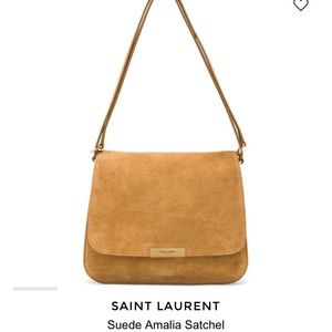 NWT SAINT LAURENT SUEDE BAG SATCHEL